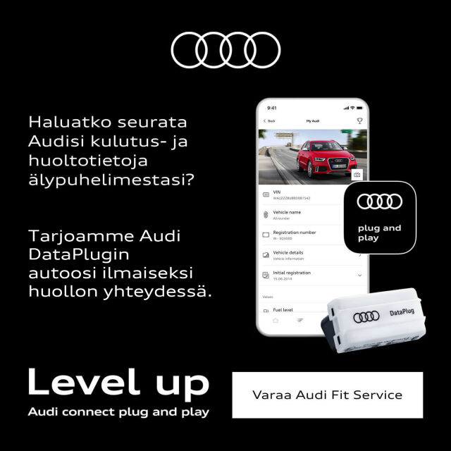 Audi Connect plug and play - Liitä autoosi ja nauti toiminnoista.