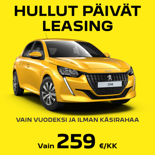 PEUGEOT HULLUT PÄIVÄT -LEASING
